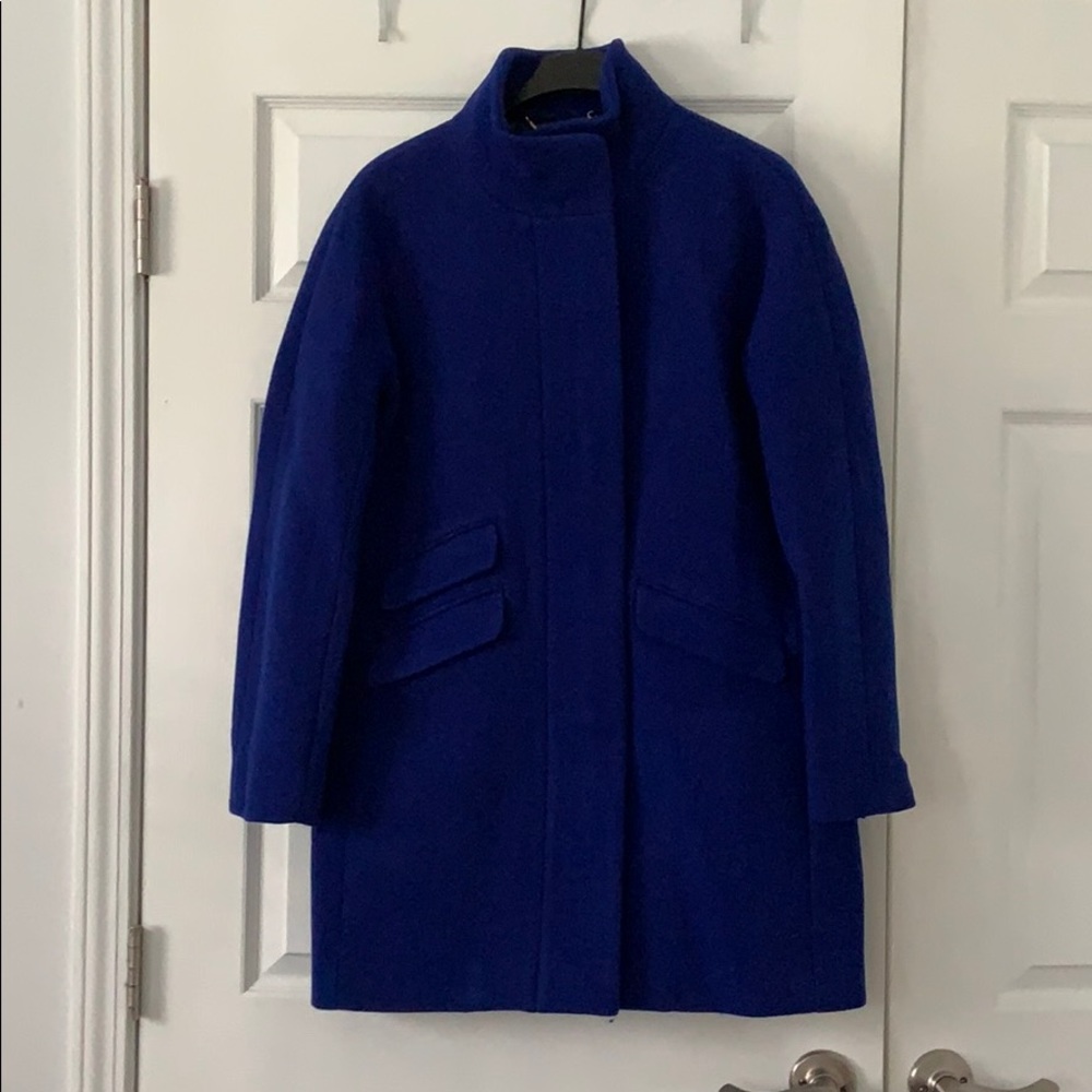 J. CREW COCOON COAT IN ITALIAN STADIUM-CLOTH WOOL
